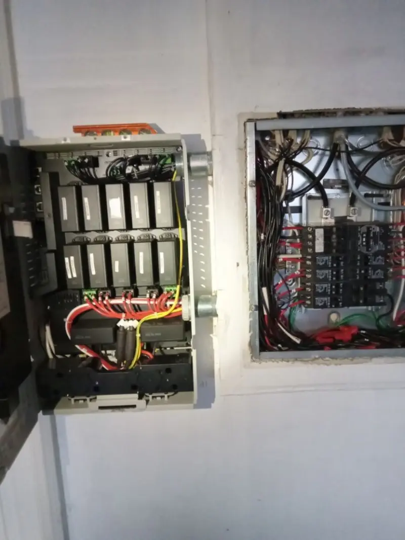 Electrical panel upgrade completed for Carbon Monoxide Detector Installation in Lakewood Park